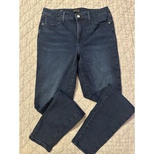 Talbots Flawless Five Pocket Women Dark Wash Blue Jeans Jegging Size 6 Skinny